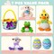 Egg Basket Stuffed Plush Playset for Baby Kids Easter Basket Stuffers